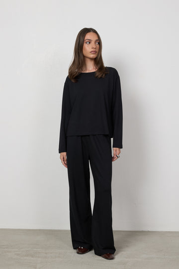 Longsleeve Loren Black Petite