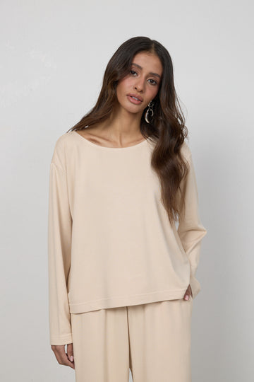 Longsleeve Loren Cream Petite