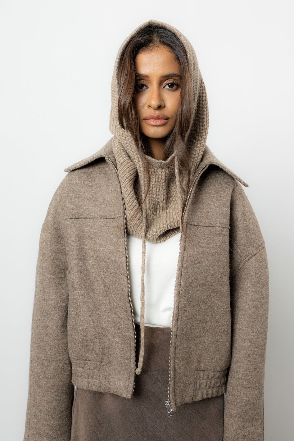 Balaclava Fini Taupe
