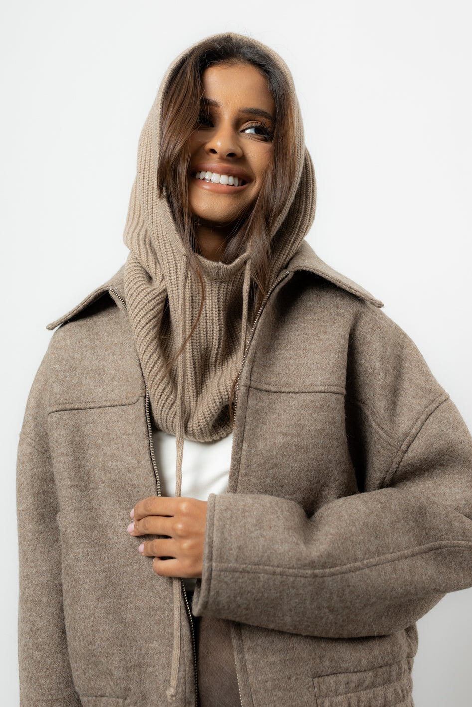 Balaclava Fini Taupe