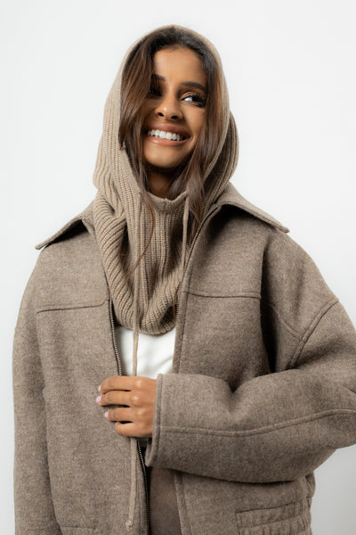 Balaclava Fini Taupe