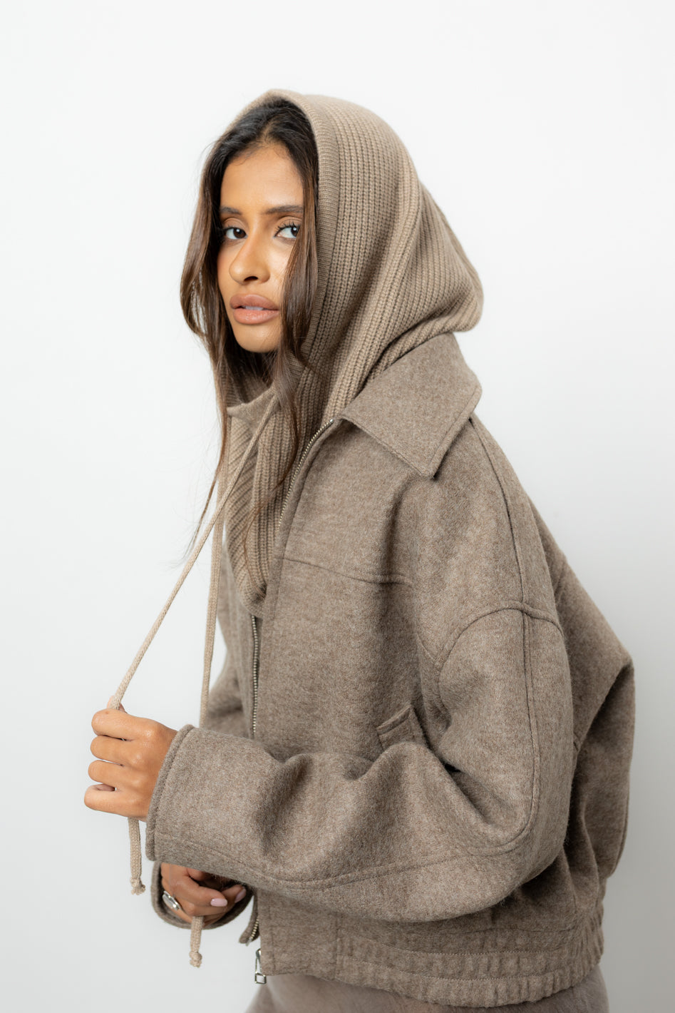 Balaclava Fini Taupe