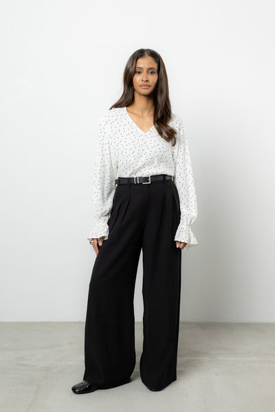 Bluzka Vernell White Dots Petite