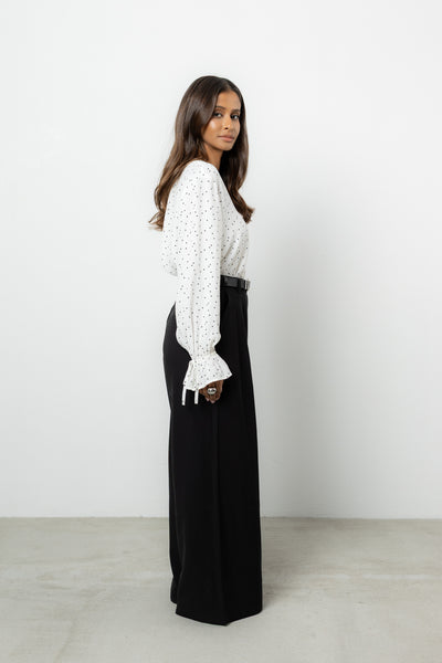 Bluzka Vernell White Dots Petite