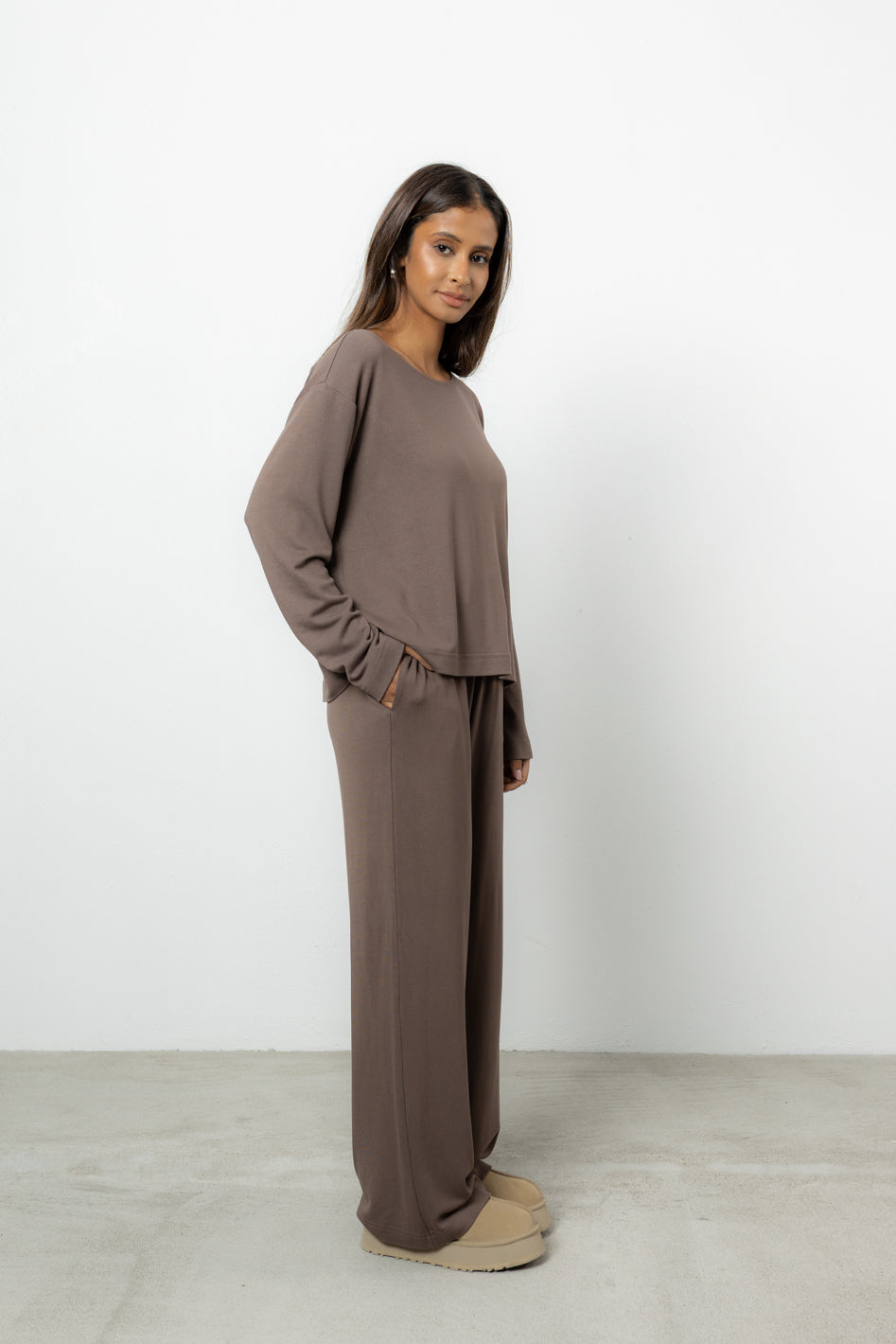 Longsleeve Loren Mocca Petite