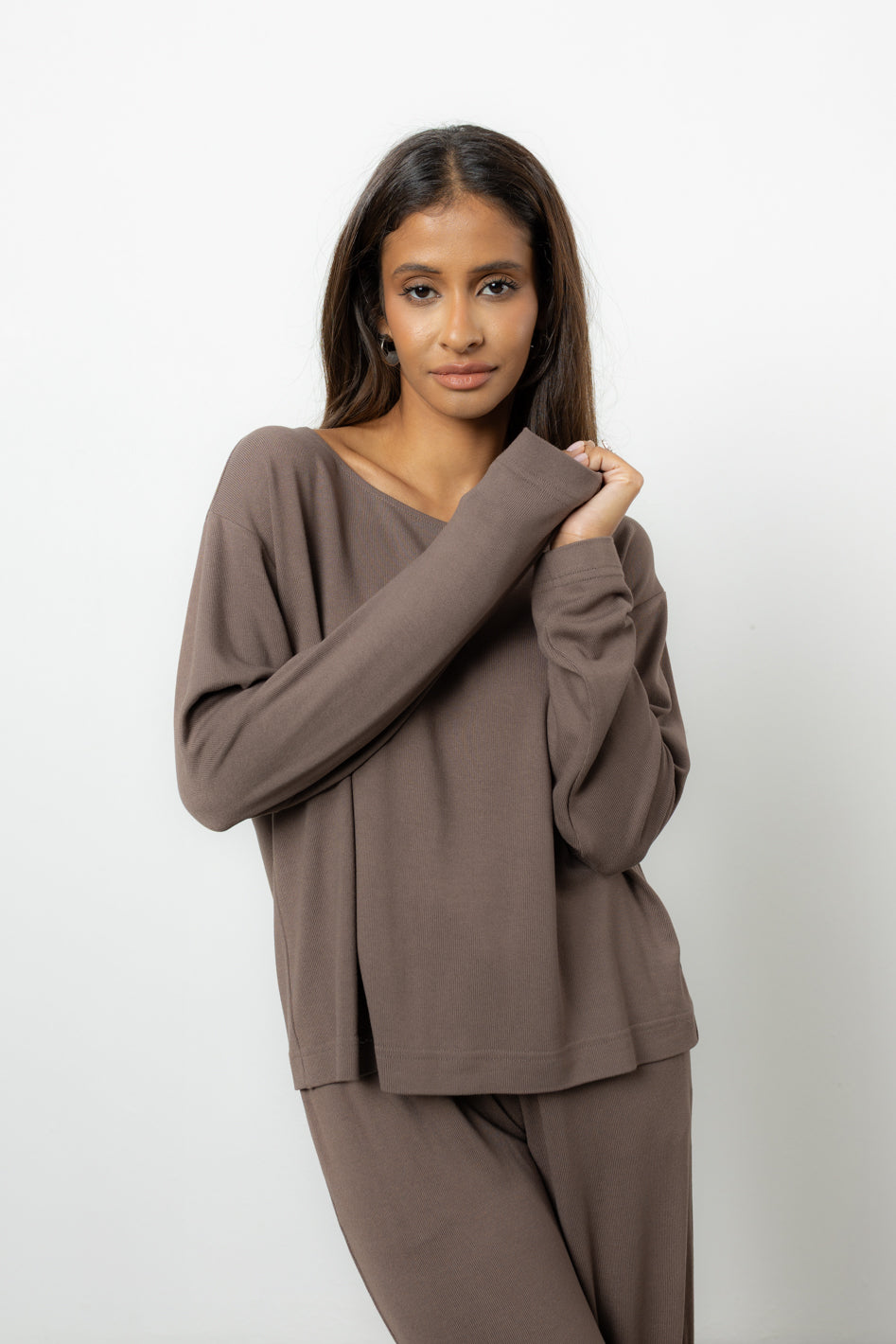 Longsleeve Loren Mocca Petite