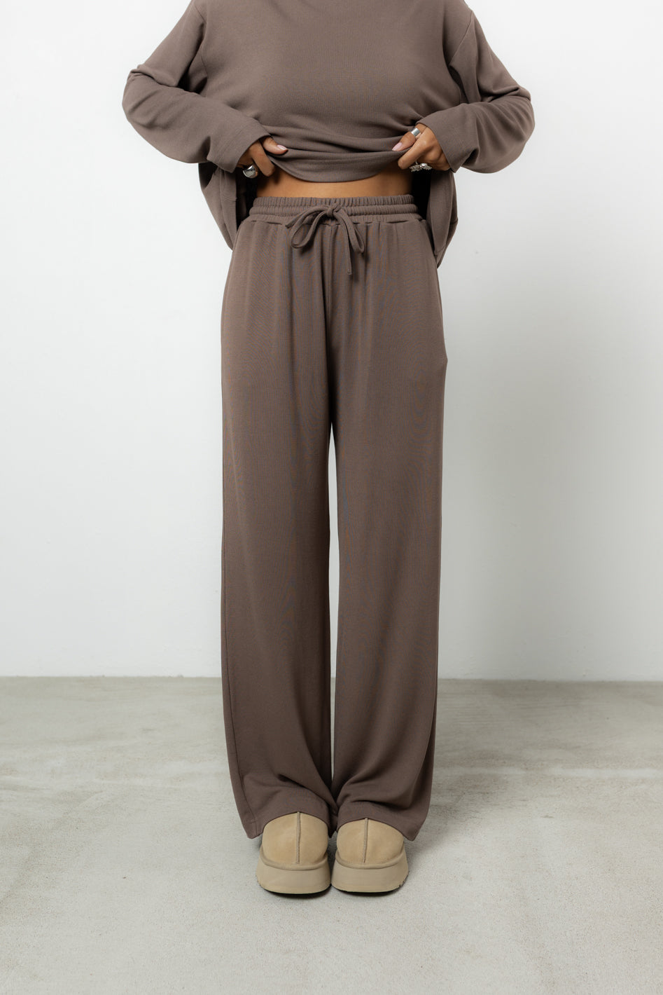 Spodnie Lenno Mocca Petite