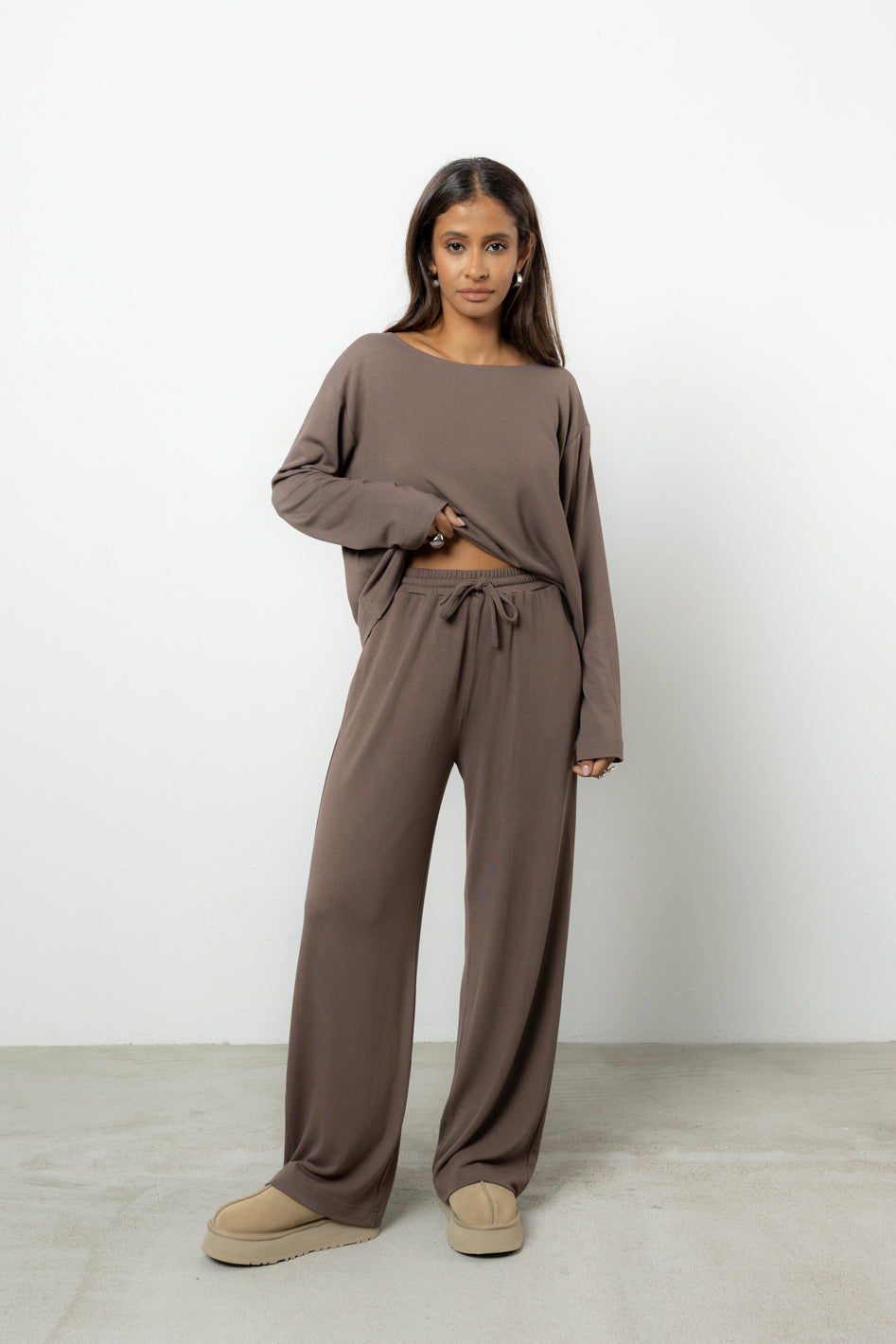 Spodnie Lenno Mocca Petite