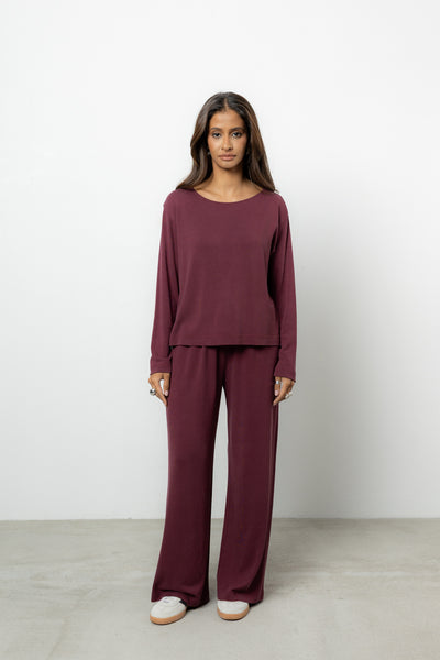 Longsleeve Loren Burgund Super Petite