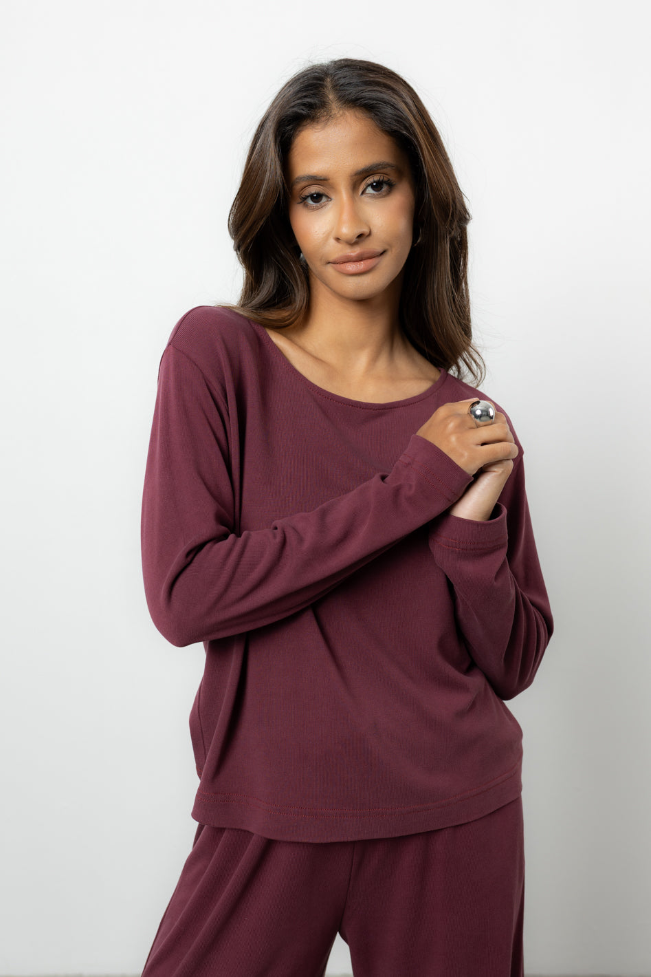 Longsleeve Loren Burgund Super Petite