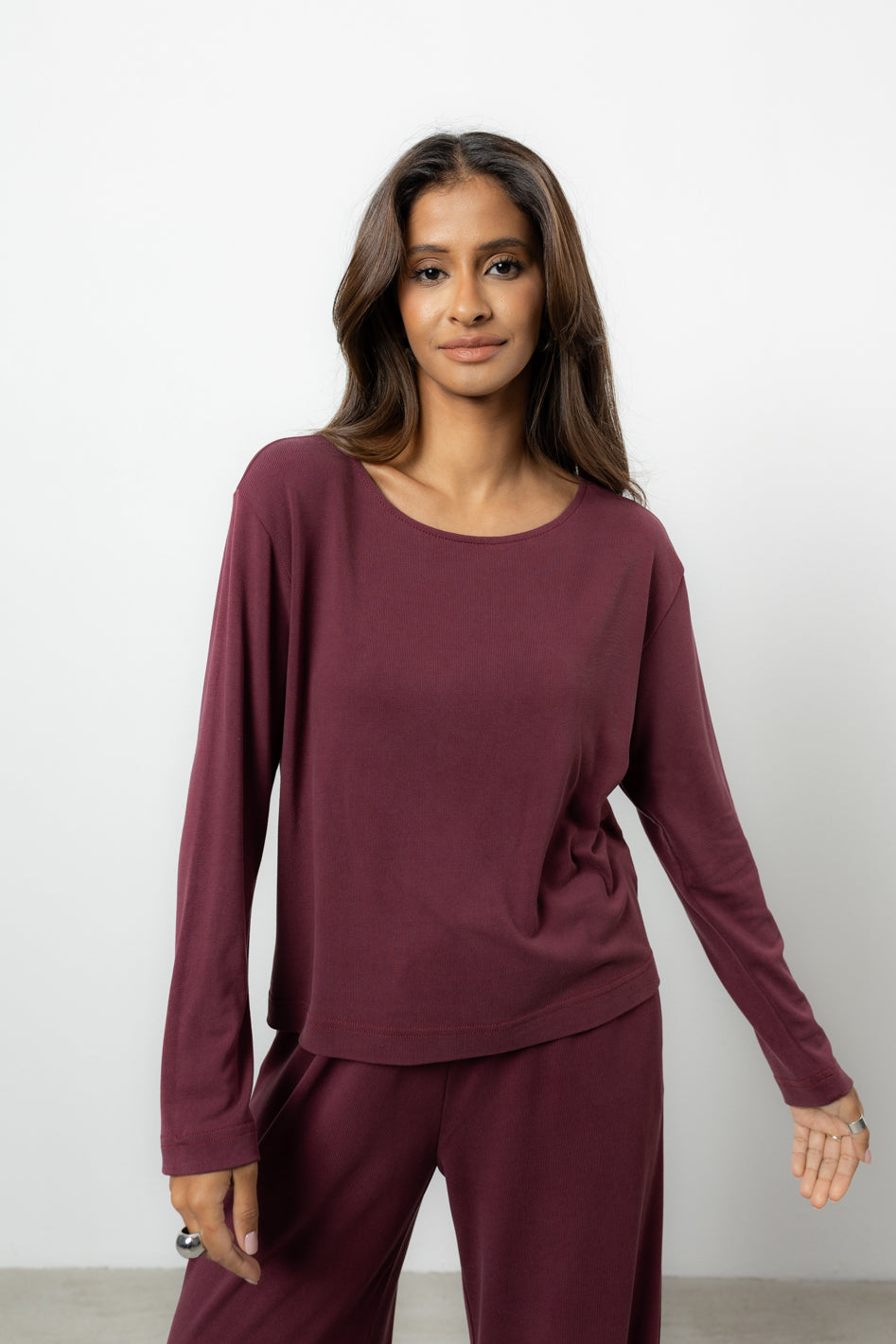 Longsleeve Loren Burgund Super Petite