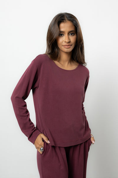 Longsleeve Loren Burgund Super Petite