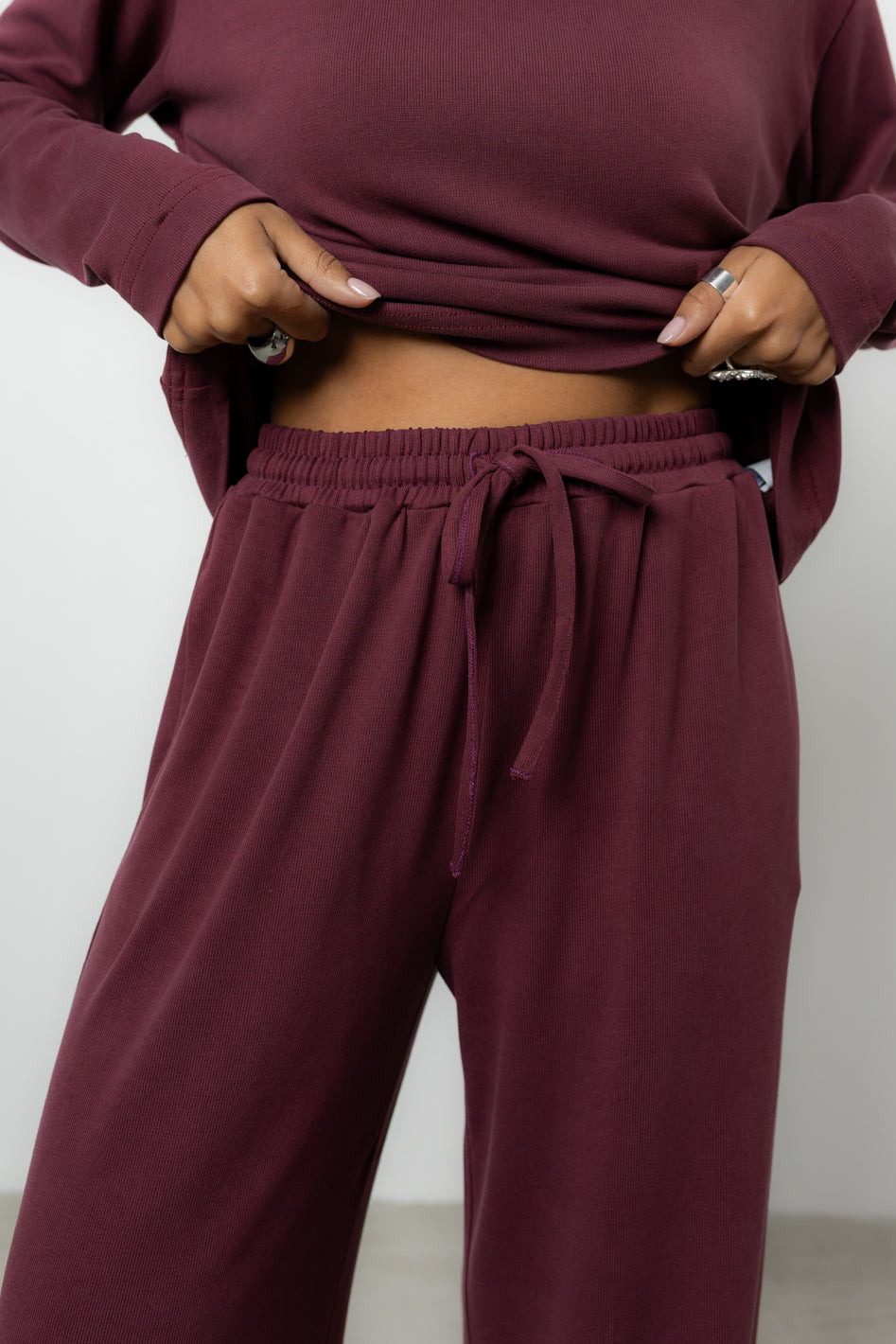 Spodnie Lenno Burgund Super Petite