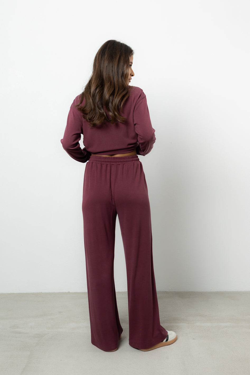 Spodnie Lenno Burgund Super Petite