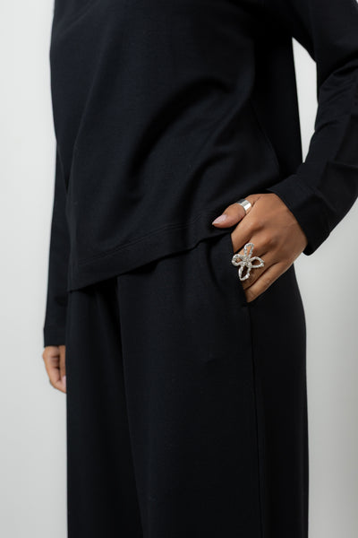 Longsleeve Loren Black Petite