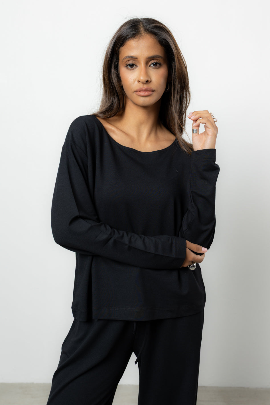 Longsleeve Loren Black Petite