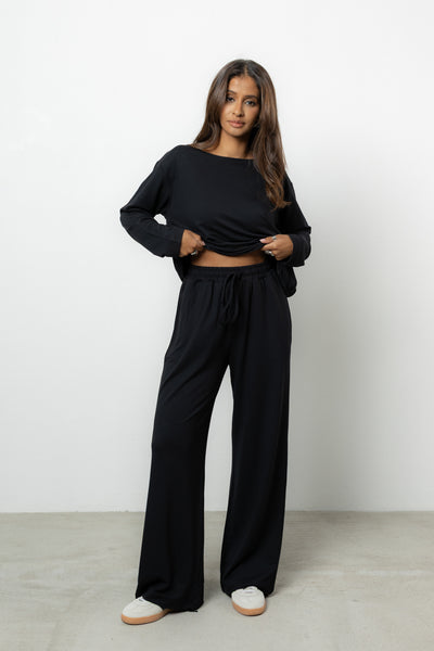 Longsleeve Loren Black Petite
