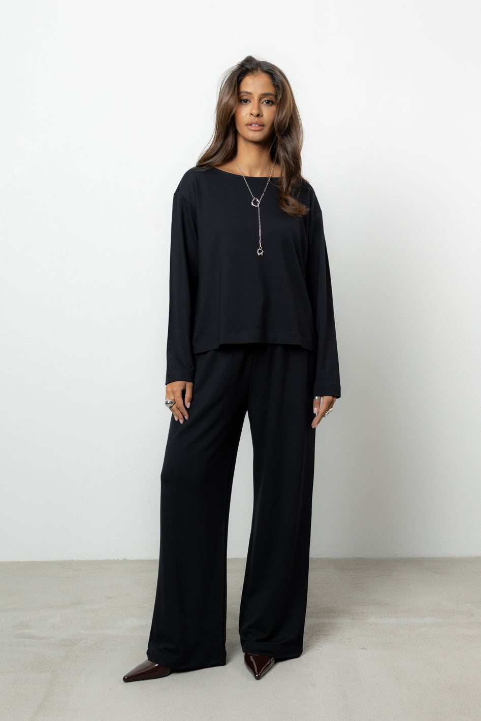 Longsleeve Loren Black Petite