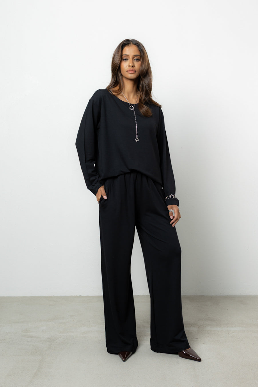 Longsleeve Loren Black Petite