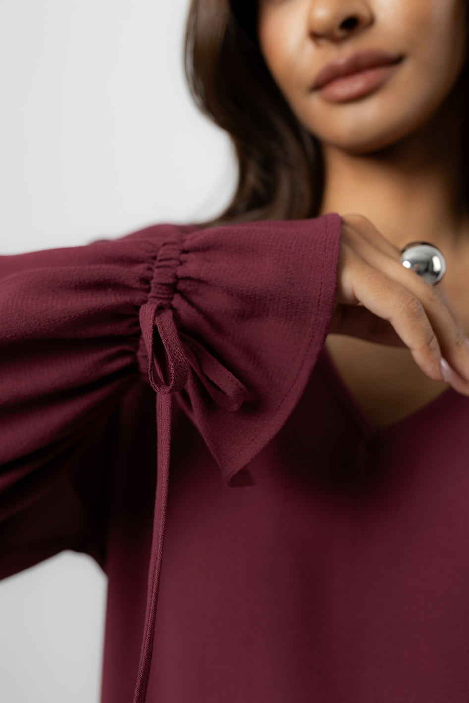 Bluzka Vernell Bordo Petite