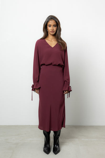 Bluzka Vernell Bordo Petite