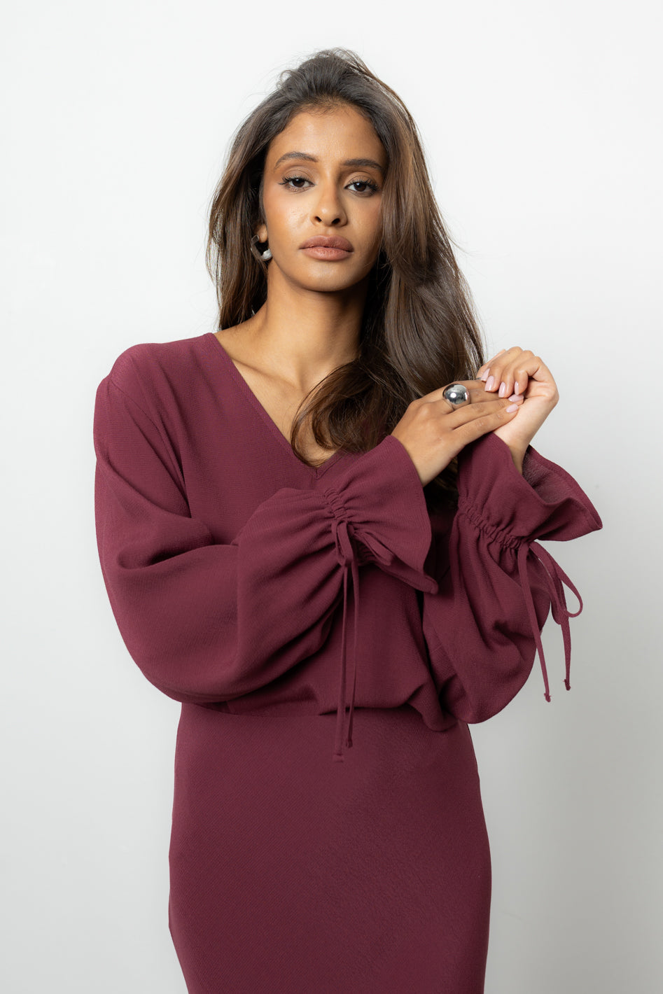 Bluzka Vernell Bordo Petite