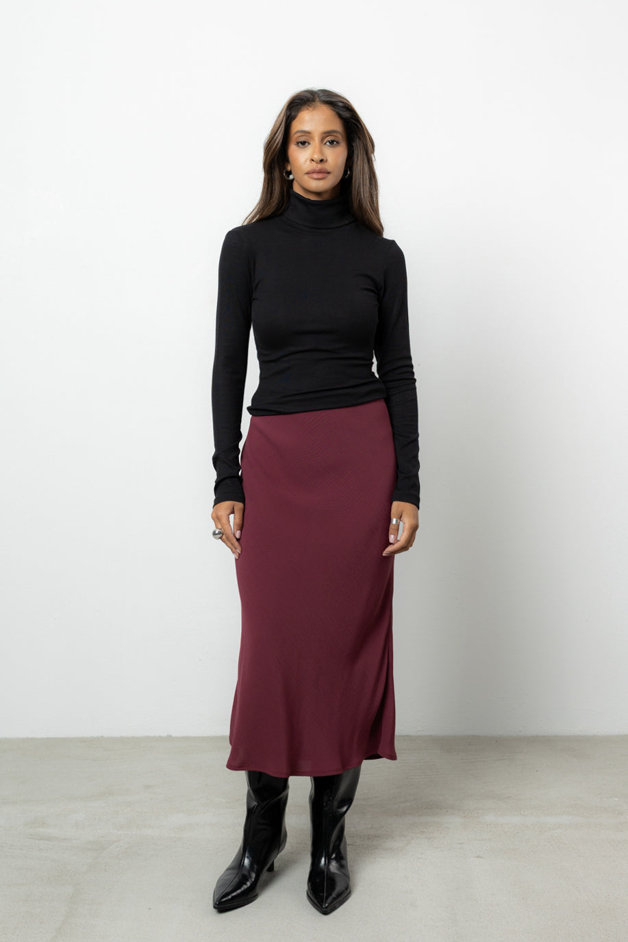 Spódnica Brina Bordo Petite