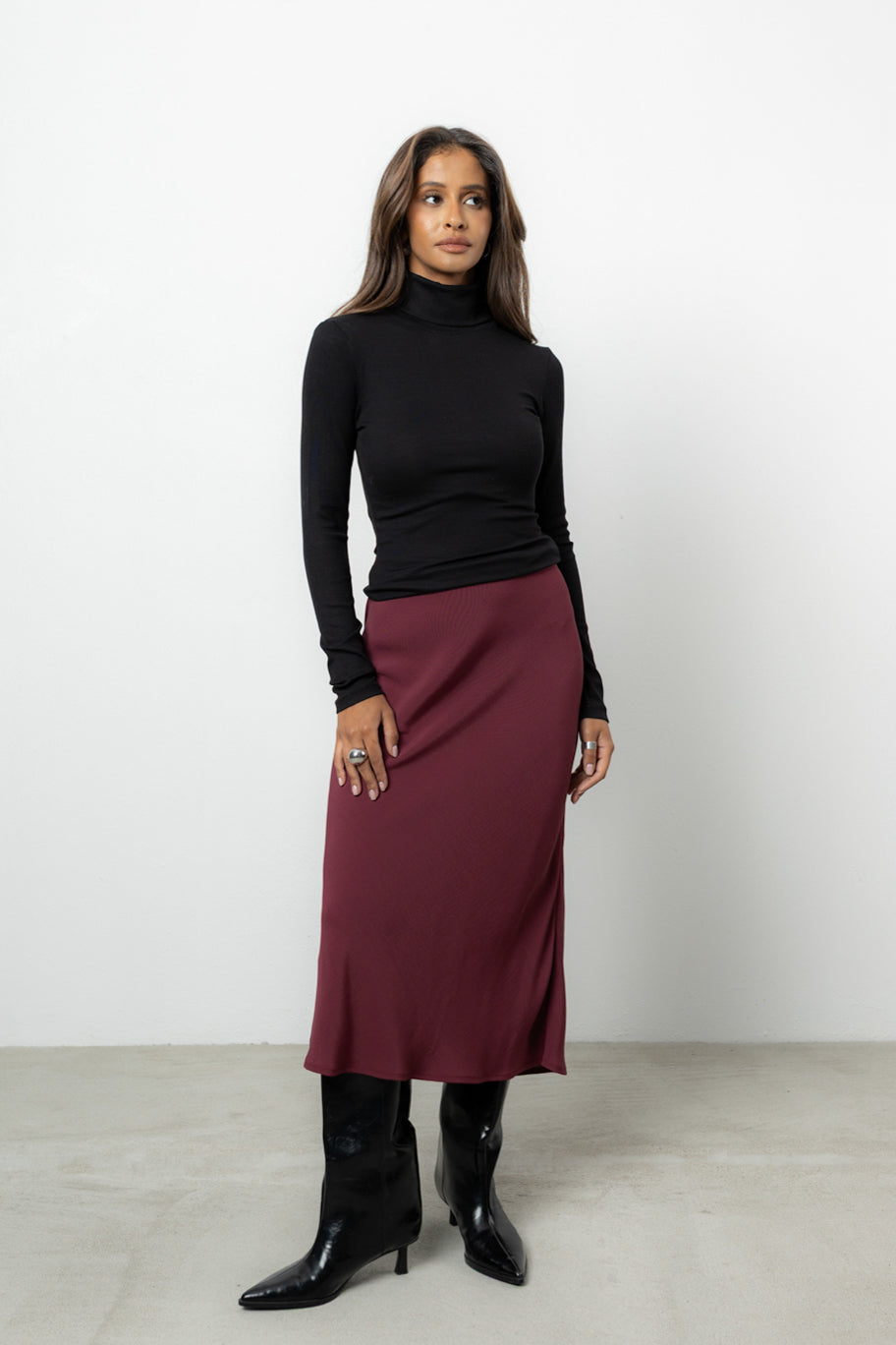 Spódnica Brina Bordo Petite