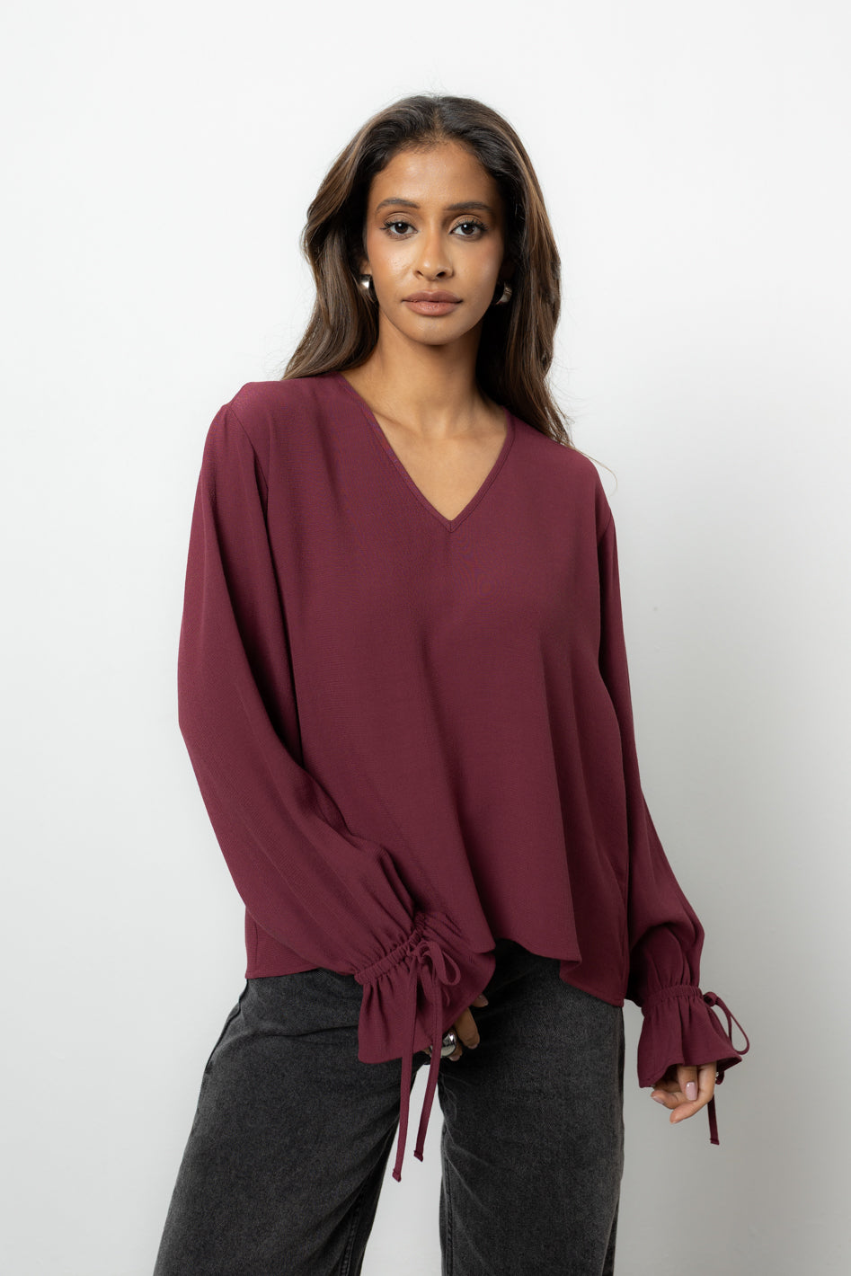 Bluzka Vernell Bordo Petite