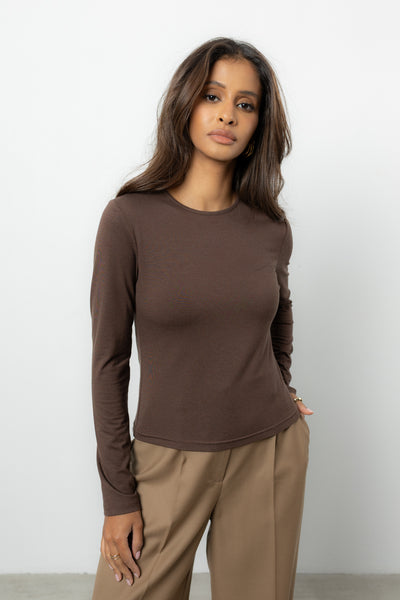 Longsleeve Luca Brown Petite