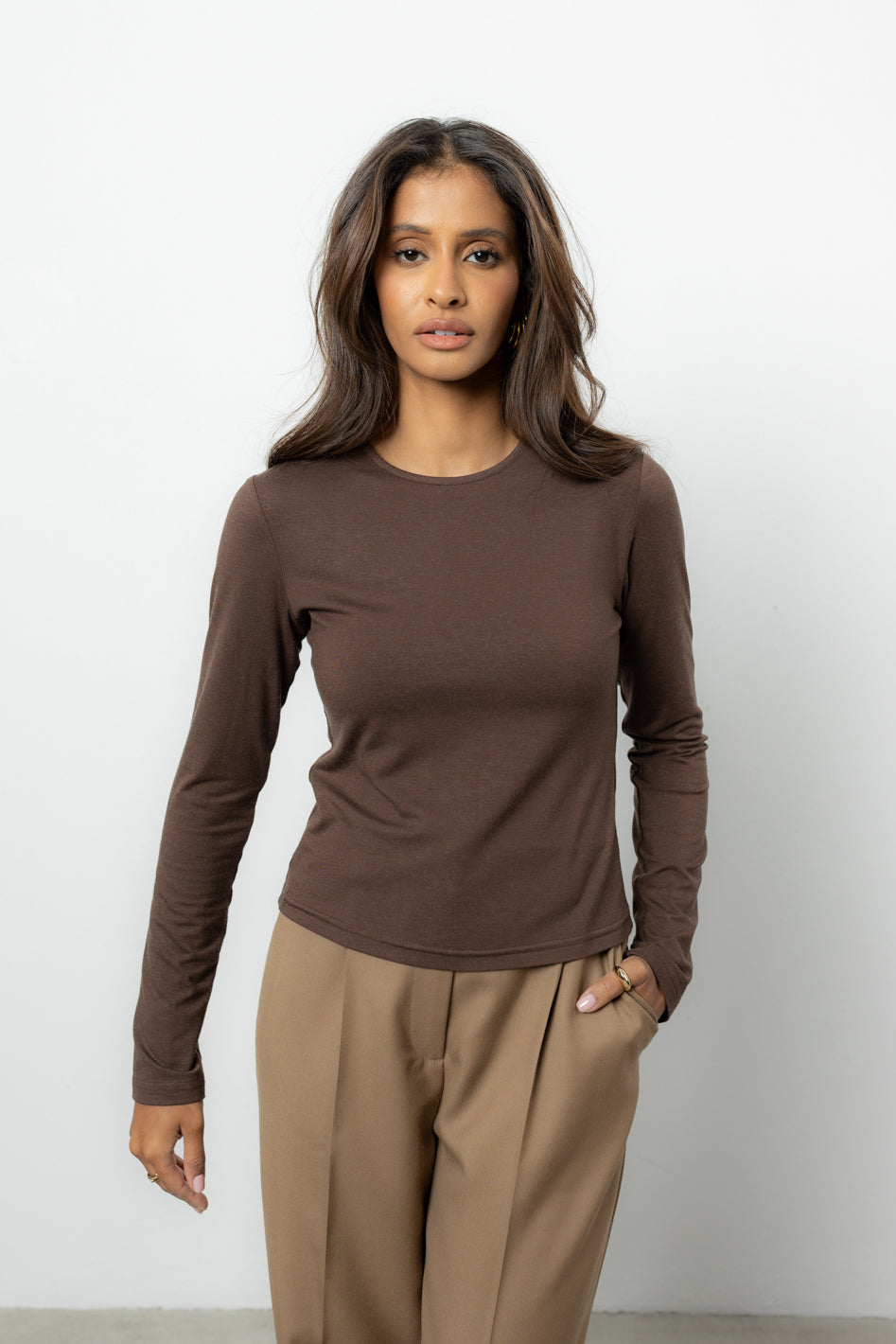 Longsleeve Luca Brown Petite