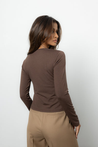 Longsleeve Luca Brown Petite