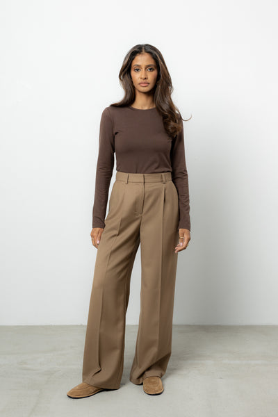Spodnie Espe Beige Wool Petite