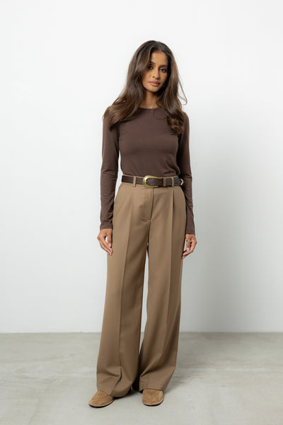 Spodnie Espe Beige Wool Petite