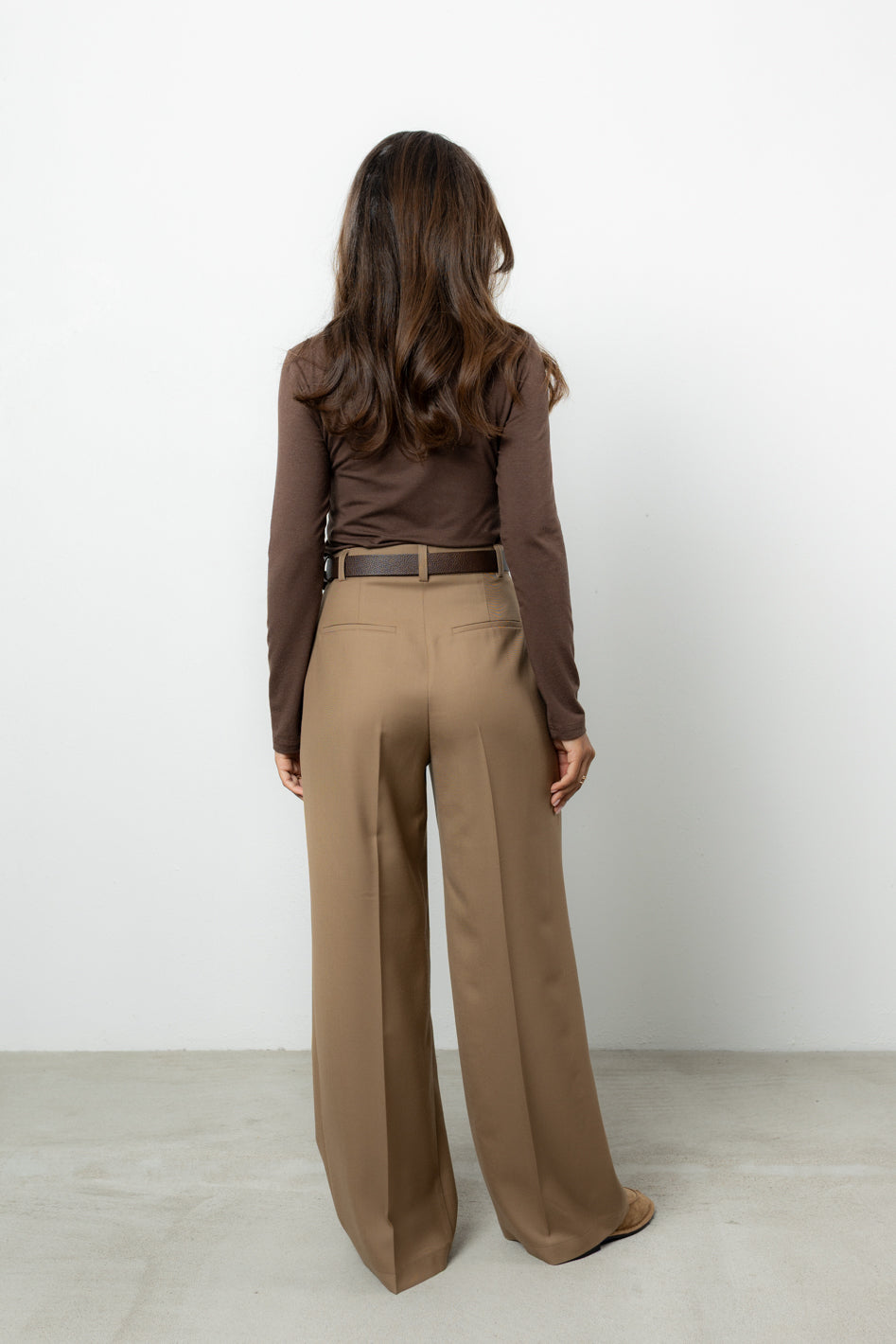 Spodnie Espe Beige Wool Petite