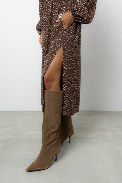 Sukienka Nerys Brown Dots Petite