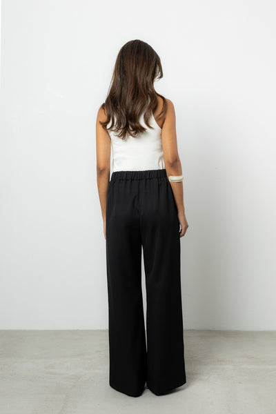 Spodnie Dilas Black Wool Petite