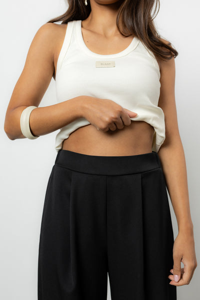 Spodnie Dilas Black Wool Petite