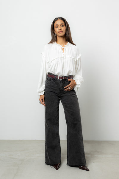 Pasek Ezra Burgundy Silver