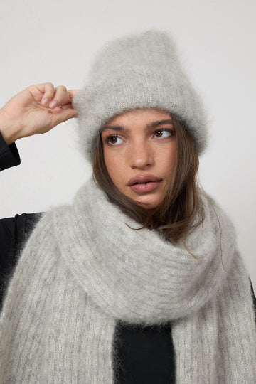 Czapka Nala Mohair Fog Grey