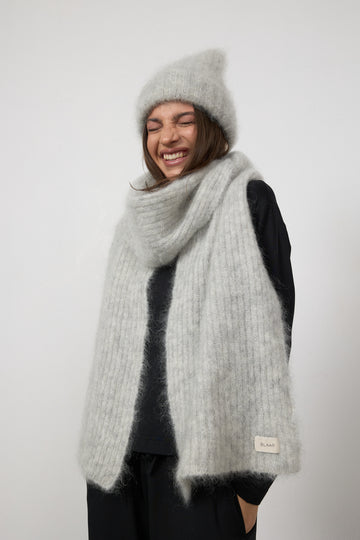 Czapka Nala Mohair Fog Grey