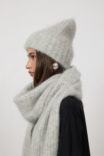 Czapka Nala Mohair Fog Grey