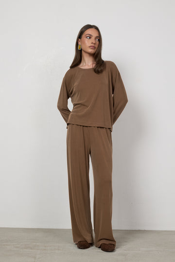 Longsleeve Loren Mocha Petite
