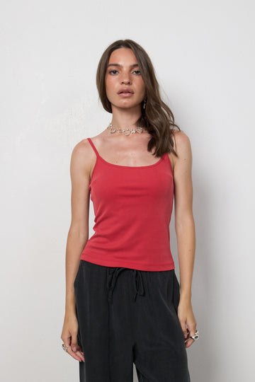 Top Deni Red Petite