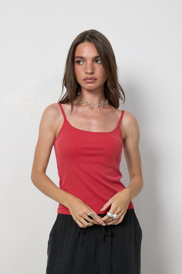 Top Deni Red Petite