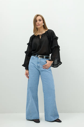 Bluzka Sienna Black Petite