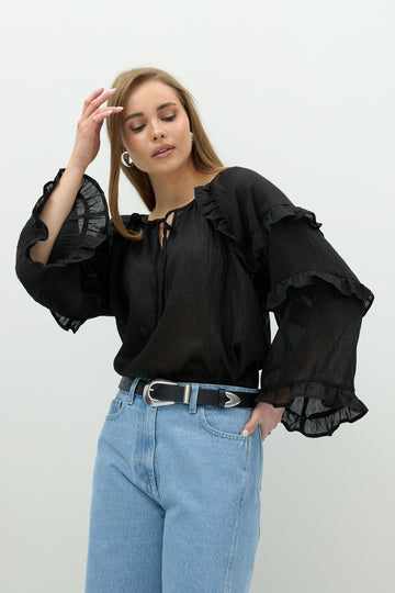 Bluzka Sienna Black Petite