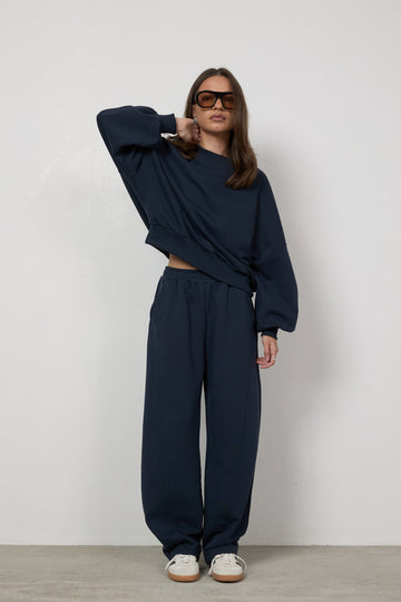 Spodnie Ronis Navy Petite