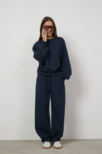 Spodnie Ronis Navy Petite