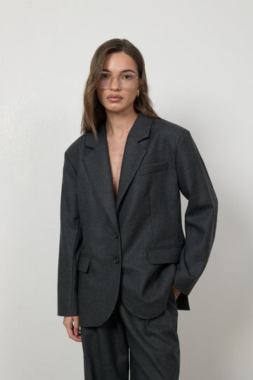 Marynarka Faro Wool Grey Petite